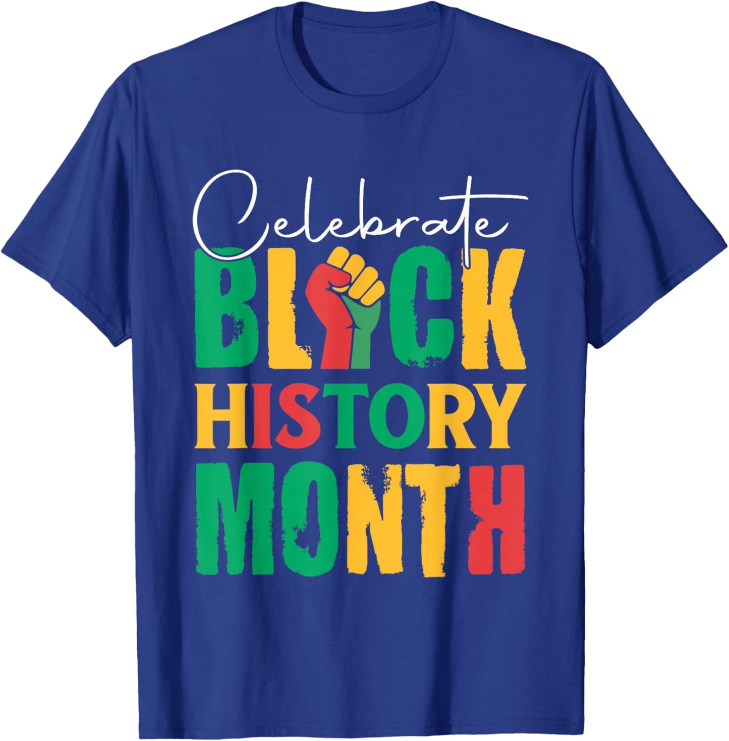 Celebrate Black History Month Women Kids T-Shirt - T-Shirt | Royal
