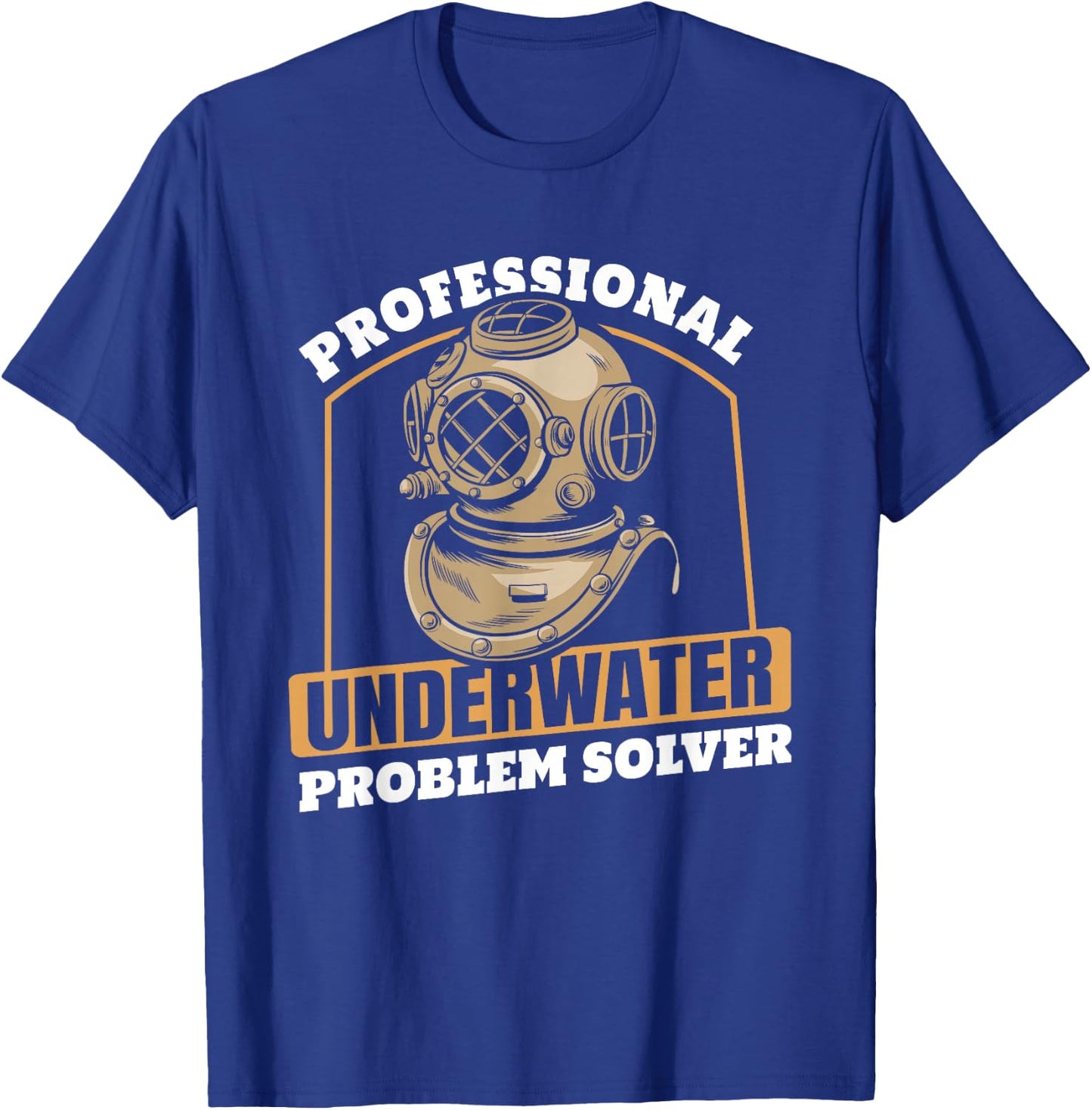 Marine Construction Underwater Welding - Commercial Diver T-Shirt - T-Shirt | Royal