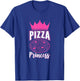 Pizza Princess Girls Funny Pizza Lovers Gift T-Shirt - T-Shirt | Royal