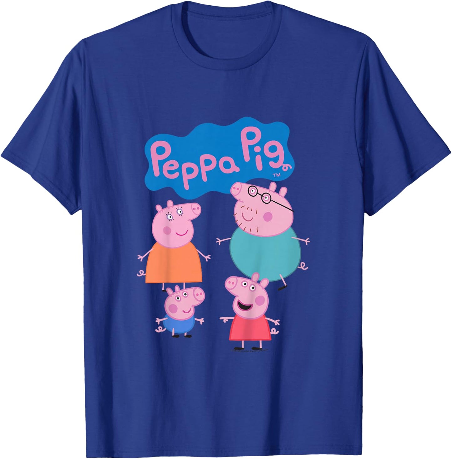 Kids Peppa Pig Family Group Shot T-Shirt - T-Shirt | Royal