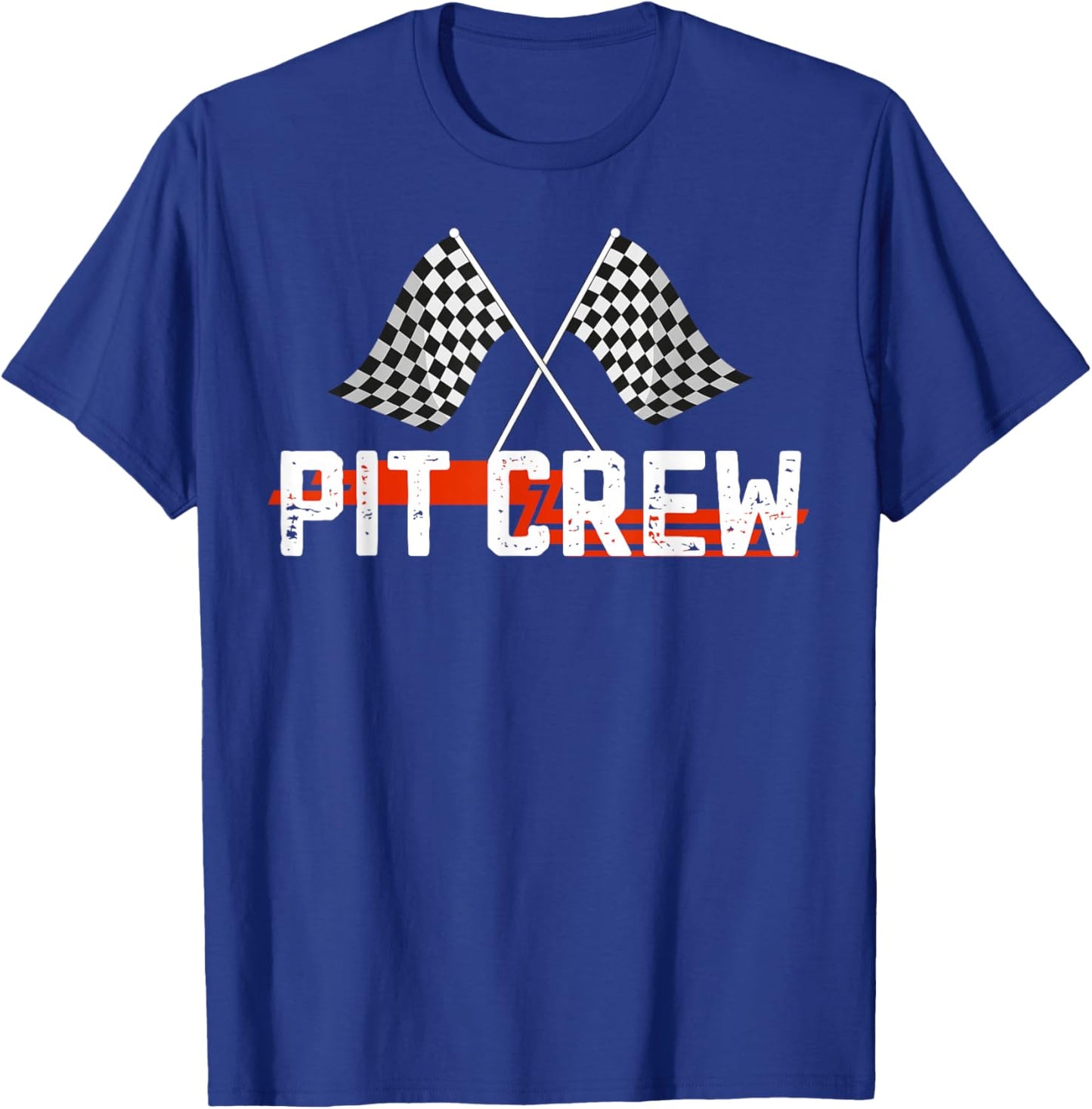 Race Car Driver Birthday Party Racing Family Pit Crew T-Shirt - T-Shirt | Royal