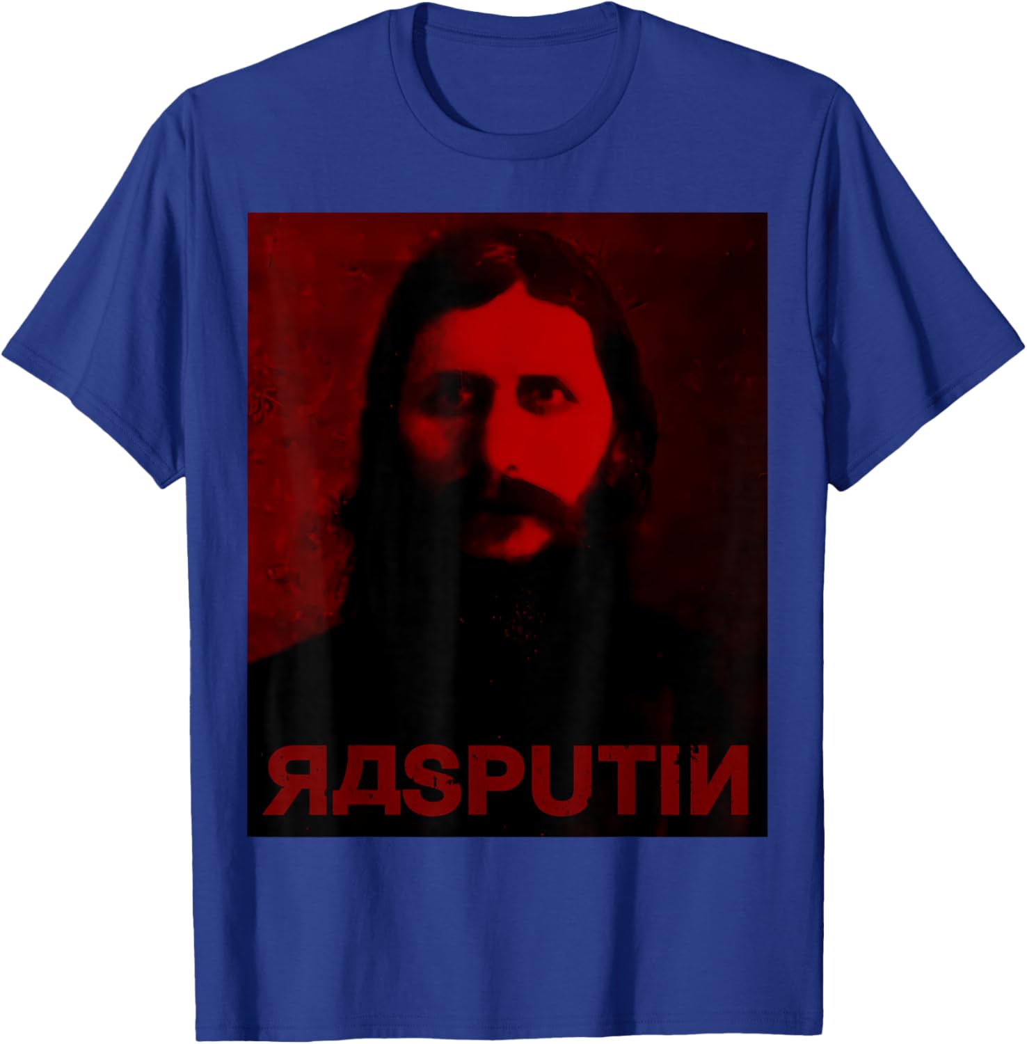 andrea tristano Grigori Yefimovich Rasputin Portrait Dark Red Black Art , Small T-Shirt - T-Shirt | Royal