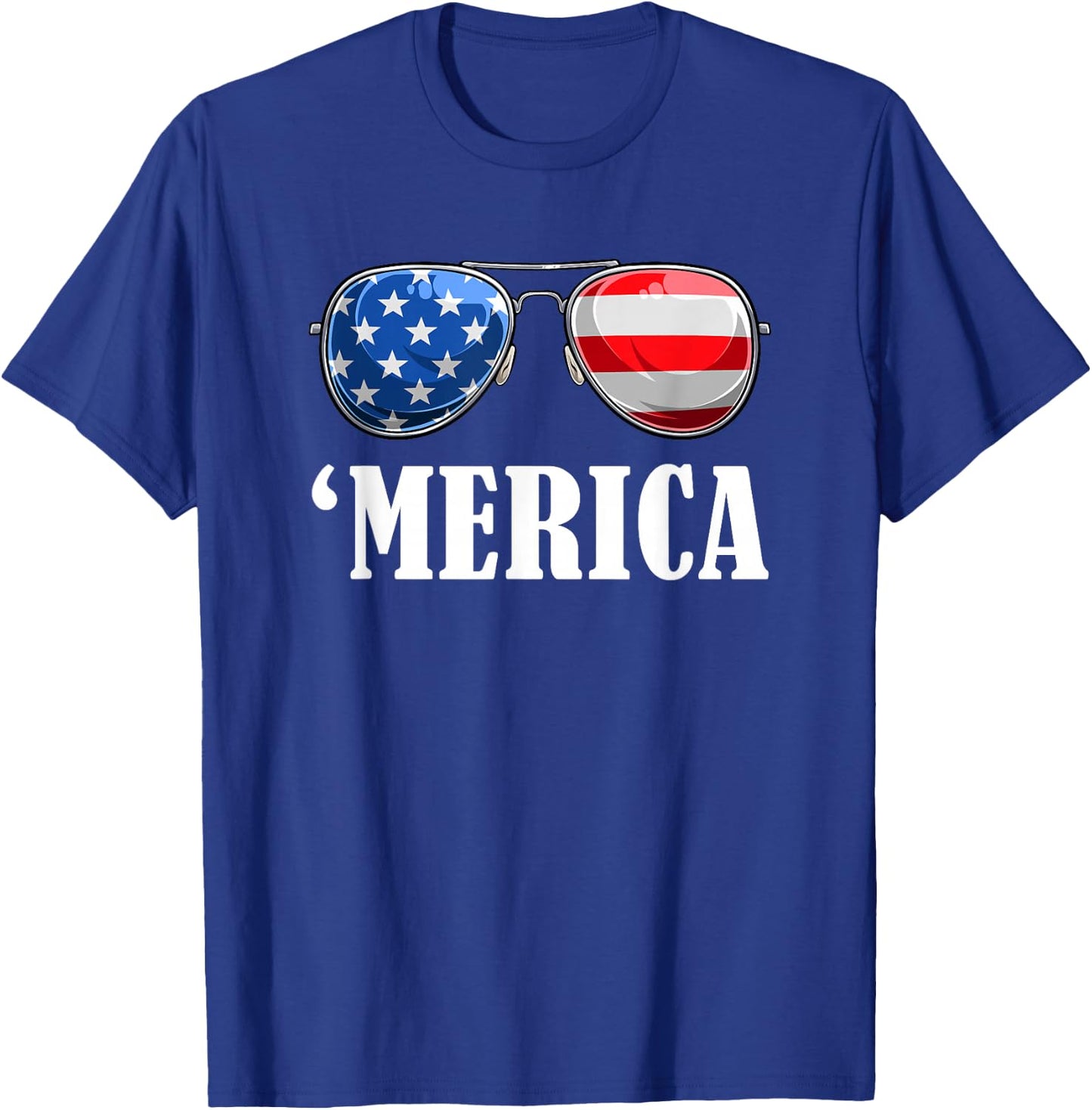 4th July America Independence Day Patriot USA & T-Shirt - T-Shirt | Royal