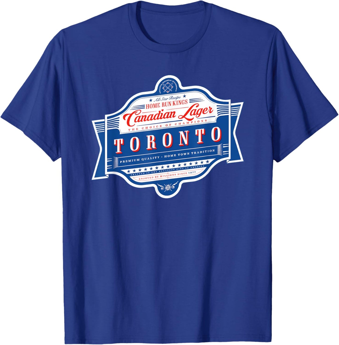 Vintage Toronto Beer Label - Cananadian Pride T-Shirt - T-Shirt | Royal