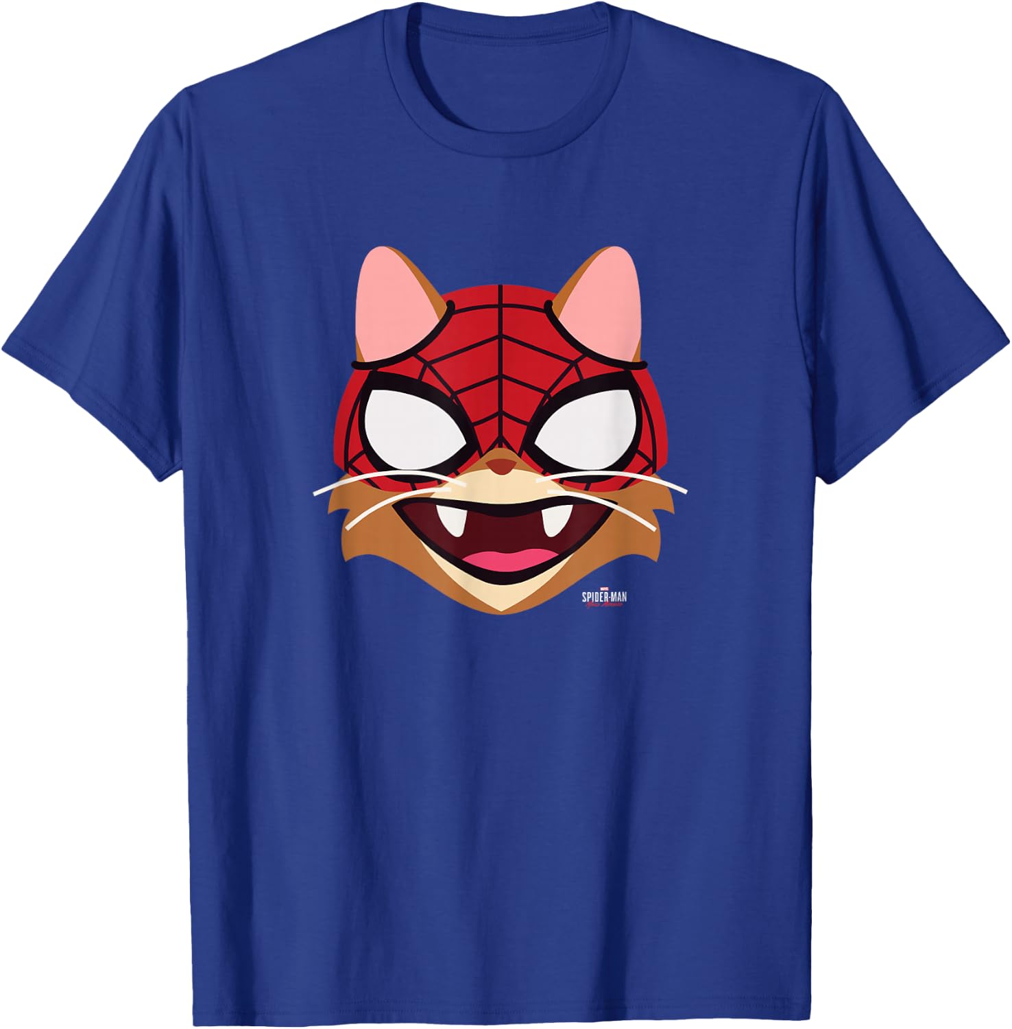 Marvel Spider-Man: Miles Morales Spider-Cat Big Face T-Shirt - T-Shirt | Royal