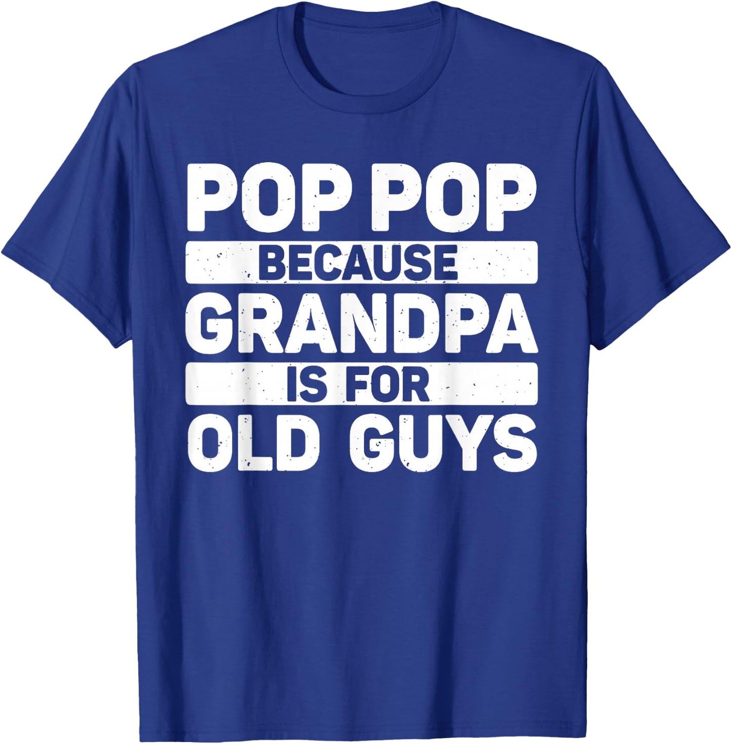 Pop Pop Art for Grandpa from Grandkids Father's Day Pop Pop T-Shirt - T-Shirt | Royal