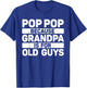 Pop Pop Art for Grandpa from Grandkids Father's Day Pop Pop T-Shirt - T-Shirt | Royal