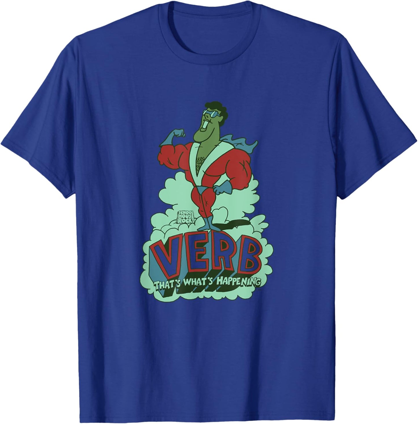 Ripple Junction x Ripple Junction x Schoolhouse Rock Verb T-Shirt - T-Shirt | Royal