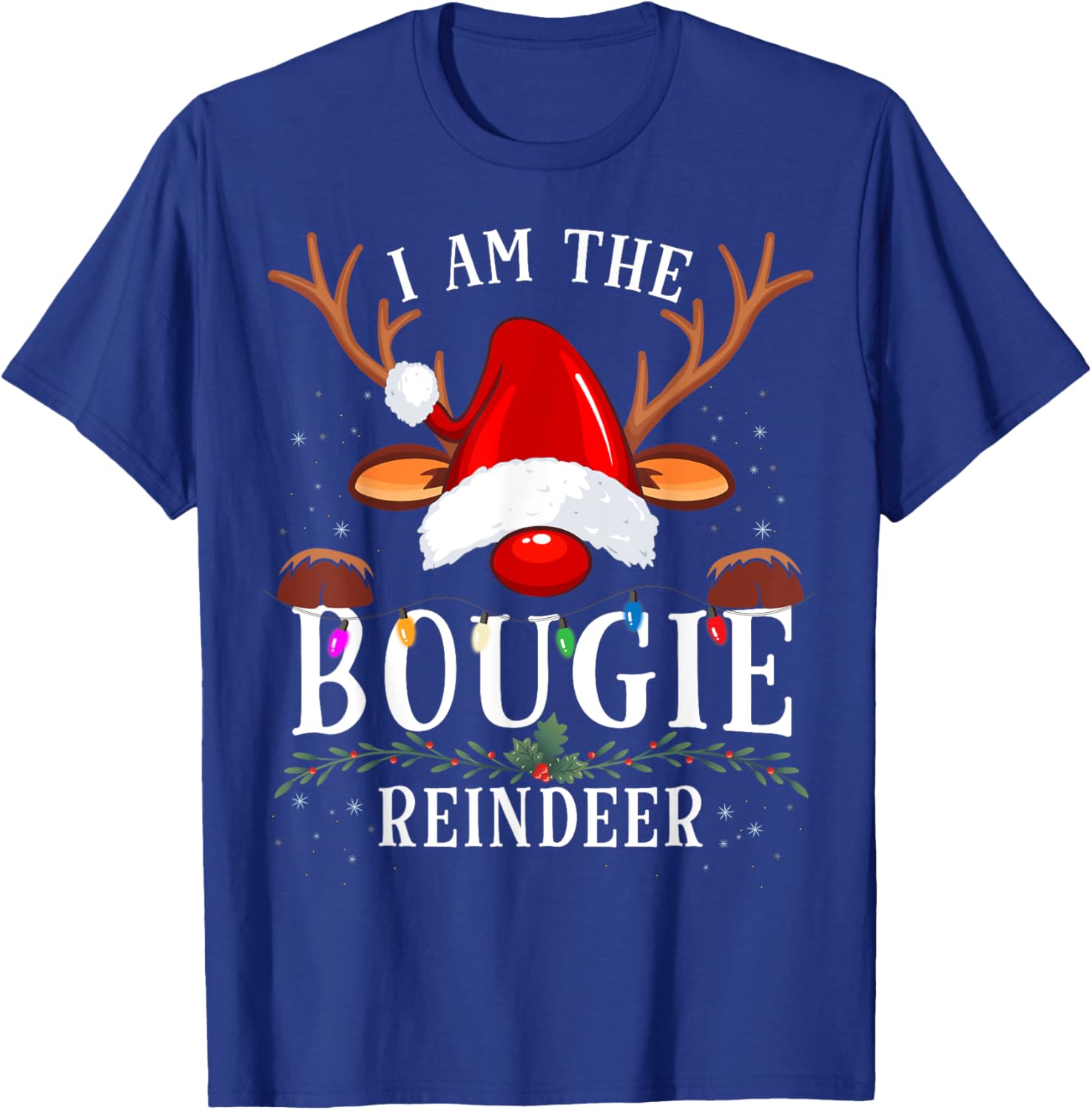 I Am The Bougie Reindeer Christmas Family T-Shirt - T-Shirt | Royal