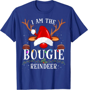 I Am The Bougie Reindeer Christmas Family T-Shirt - T-Shirt | Royal