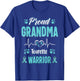 proud Grandma Tourette syndrome warrior awareness ribbon T-Shirt - T-Shirt | Royal