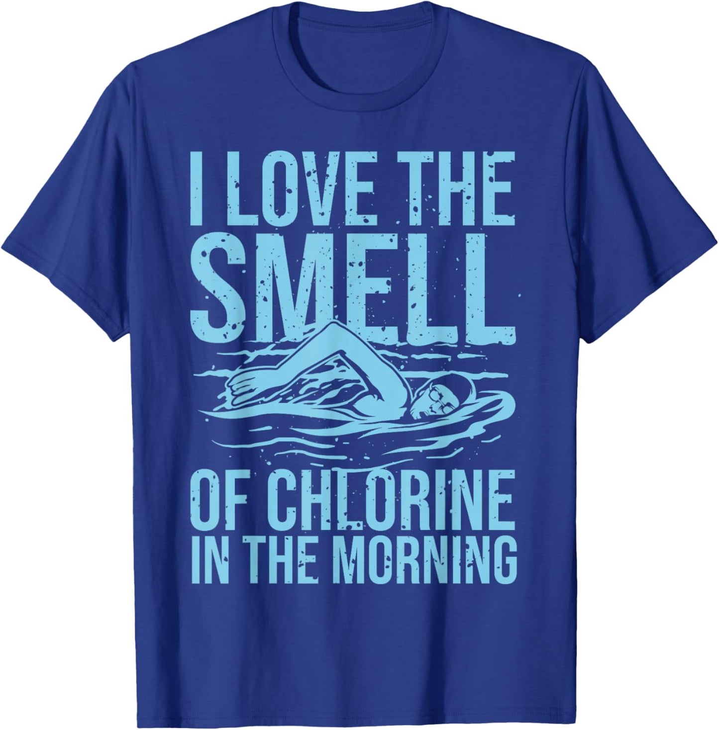 Cool Swimming Design For Kids Men Women Freestyle Swimming T-Shirt - T-Shirt | Royal