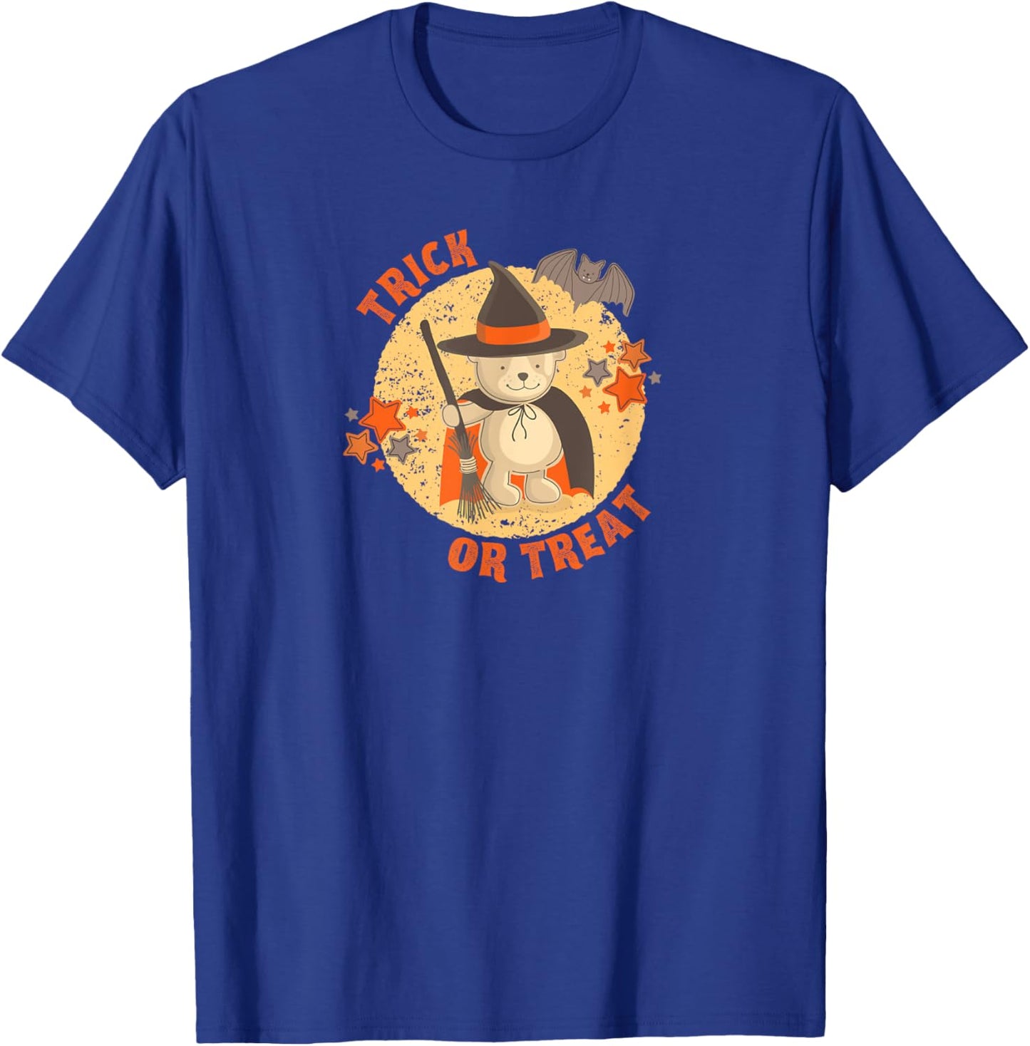 Cute Trick or Treat Witch Warlock Bear T-Shirt - T-Shirt | Royal