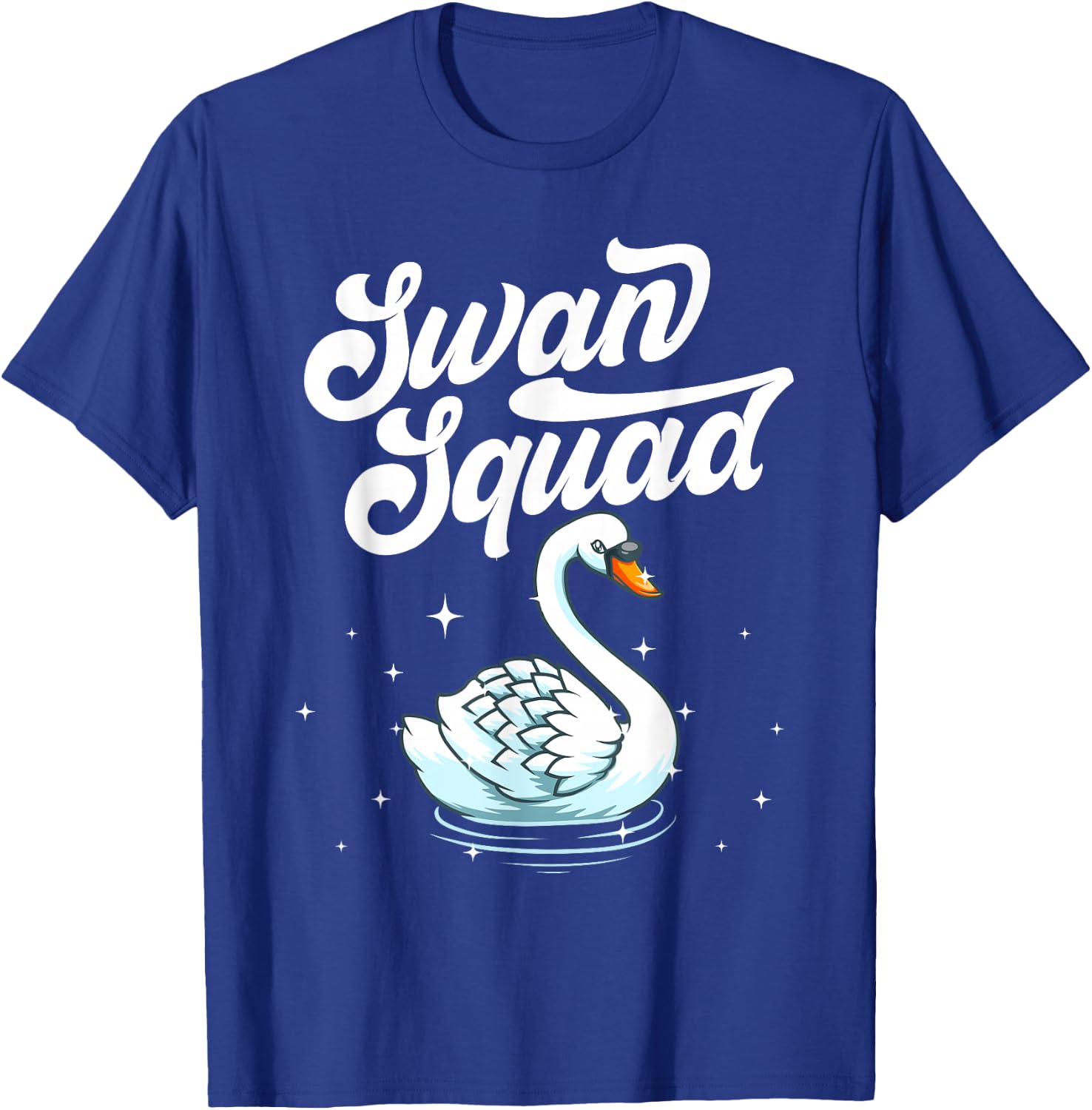 Cool Swan Women Bird Watcher Animal Waterfowl Lake T-Shirt - T-Shirt | Royal