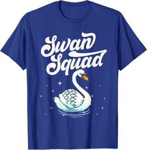 Cool Swan Women Bird Watcher Animal Waterfowl Lake T-Shirt - T-Shirt | Royal