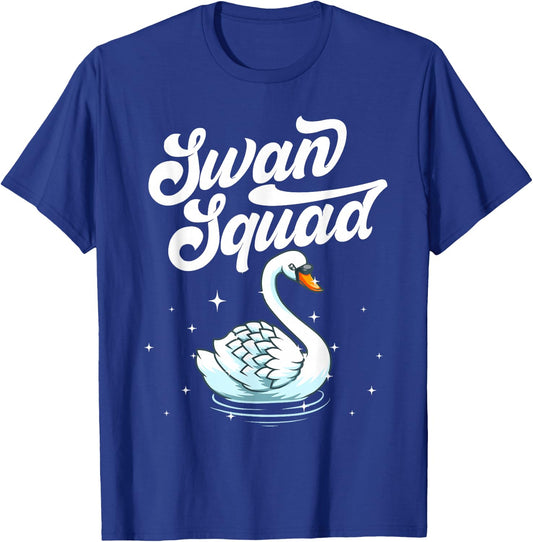 Cool Swan Women Bird Watcher Animal Waterfowl Lake T-Shirt - T-Shirt | Royal
