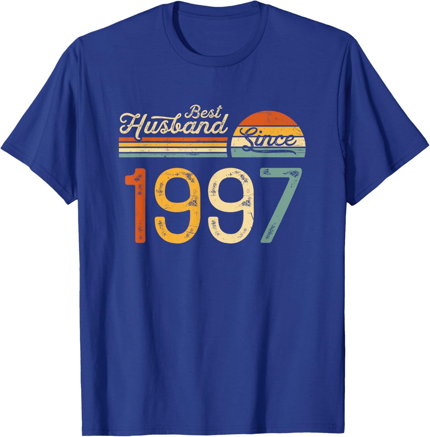 28th wedding anniversary 28 years - Best Husband Since 1997 T-Shirt - T-Shirt | Royal
