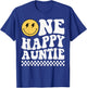 One Happy Dude Auntie 1st Birthday Family Matching T-Shirt - T-Shirt | Royal