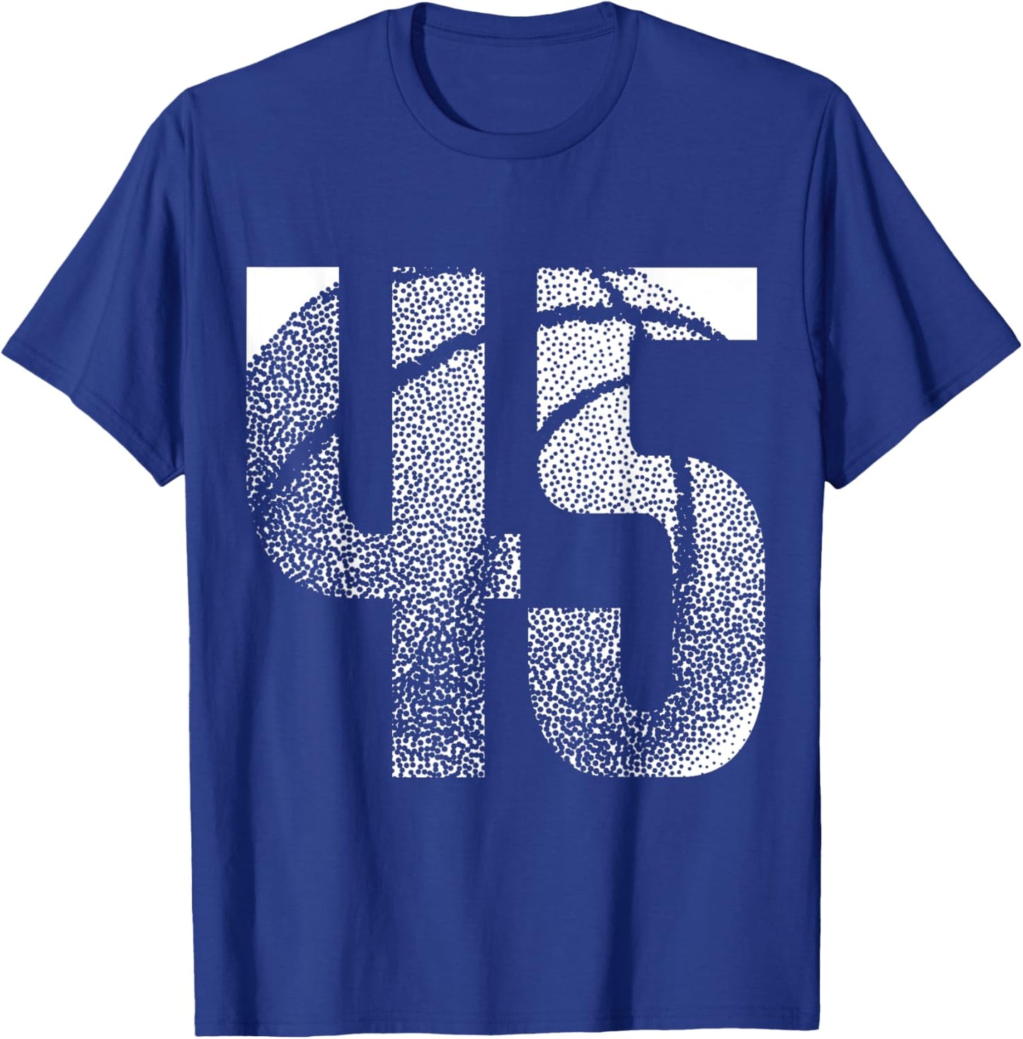 45th Birthday Men Basketball Player Basketball 45 Years Old T-Shirt - T-Shirt | Royal