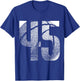 45th Birthday Men Basketball Player Basketball 45 Years Old T-Shirt - T-Shirt | Royal