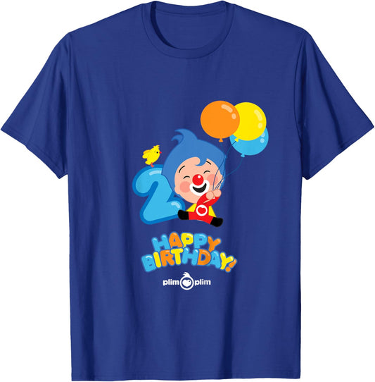 Kids Plim Plim The Kindness Hero - Happy Birthday T-Shirt - T-Shirt | Royal
