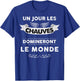Un Jour Balds Will Dominate The World Man Baldness T-Shirt - T-Shirt | Royal