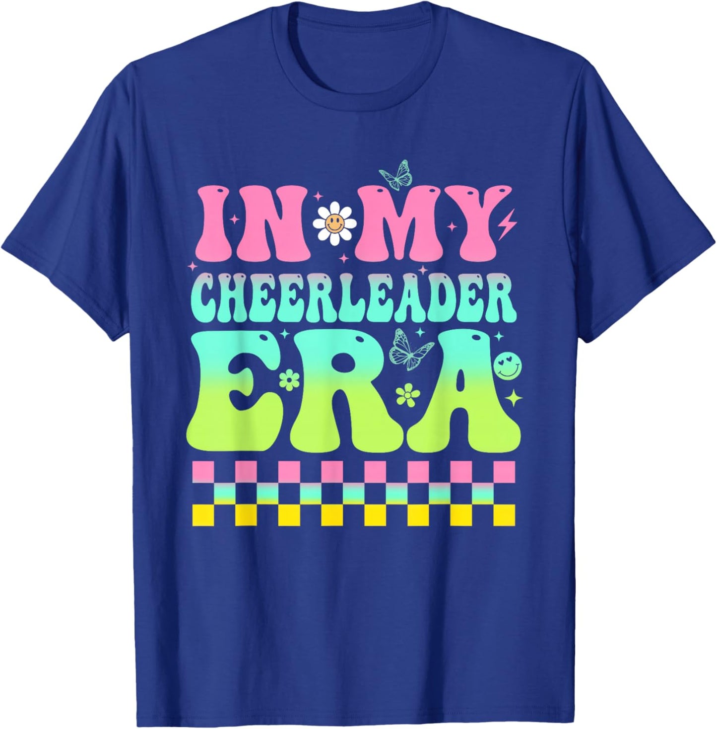 In My Cheerleader Era Women Trendy Cheerleading Football T-Shirt - T-Shirt | Royal