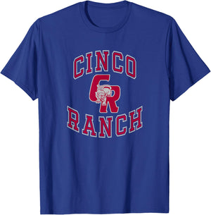 Cinco Ranch High School Cougars T-Shirt - T-Shirt | Royal