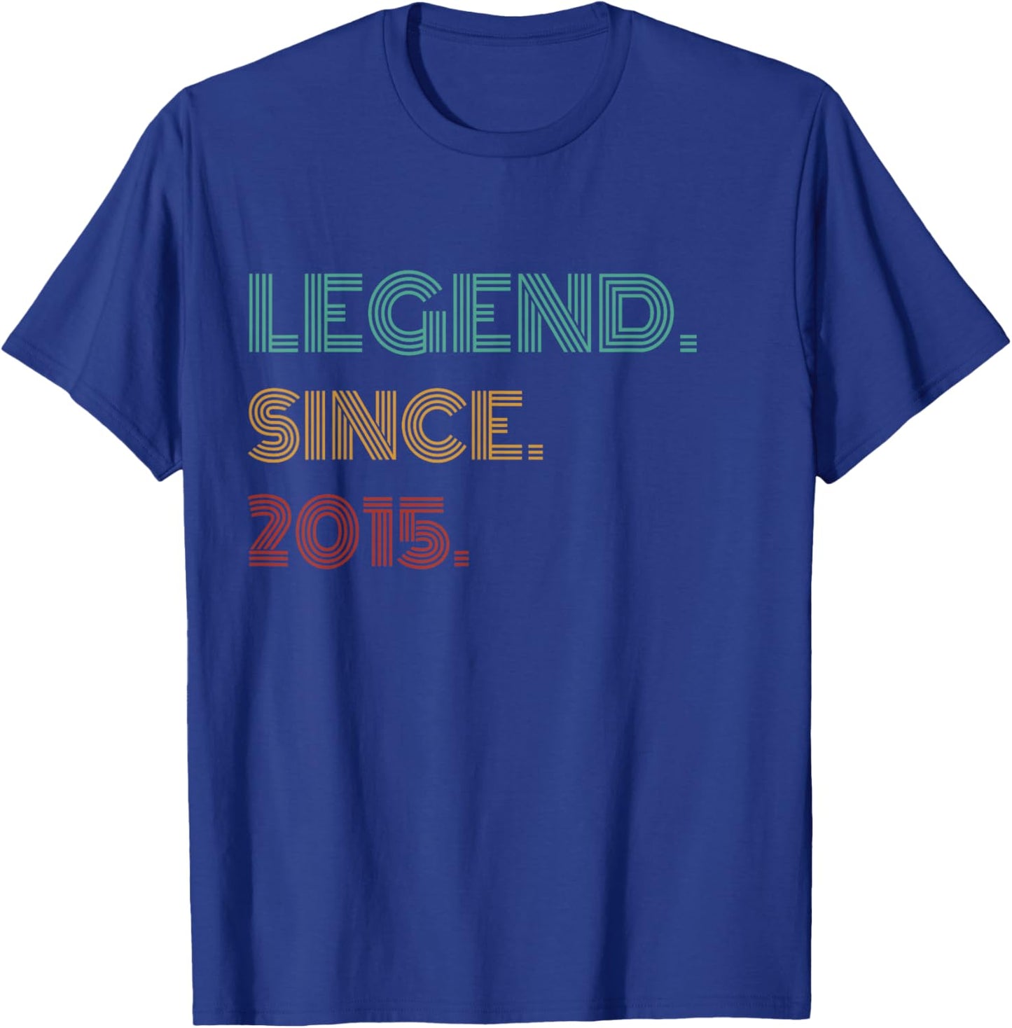 10 Years Old Legend Since 2015 10th Birthday T-Shirt - T-Shirt | Royal