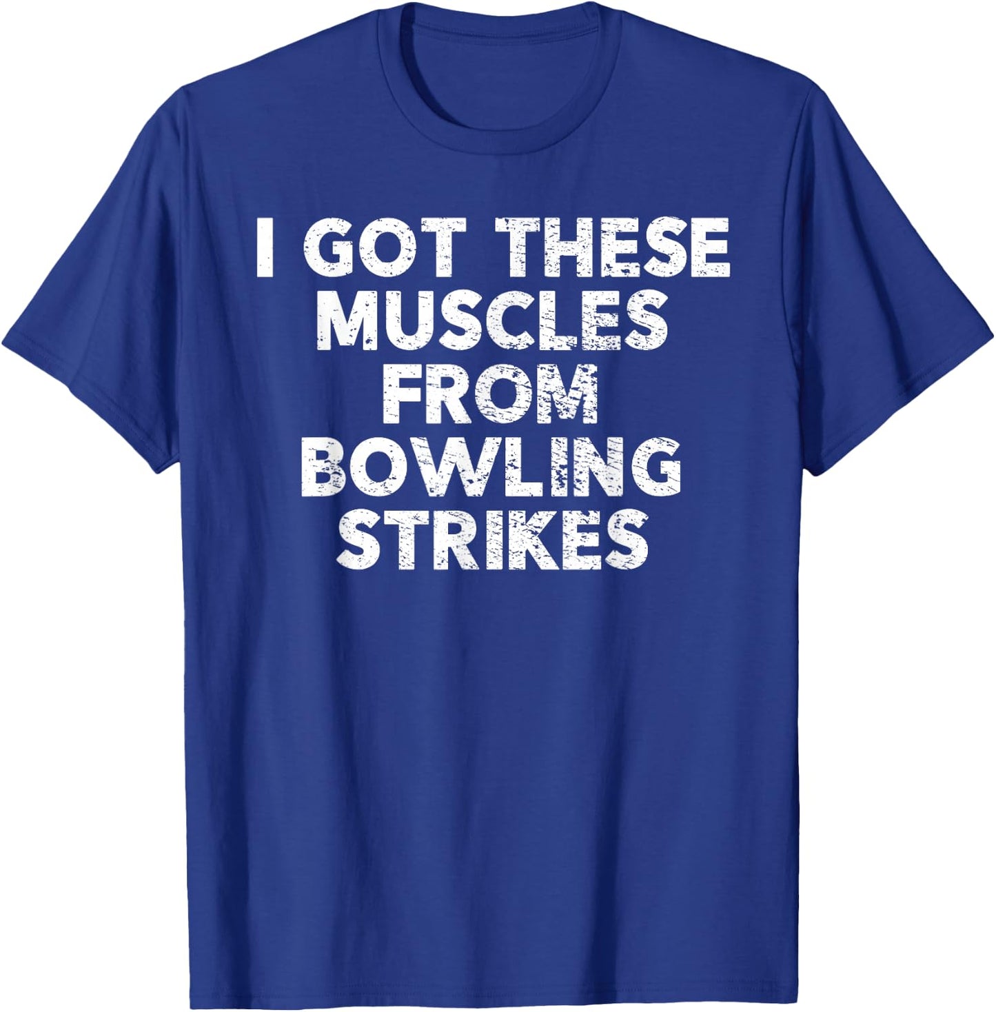 Funny Bowling Shirt and Guys T-Shirt - T-Shirt | Royal