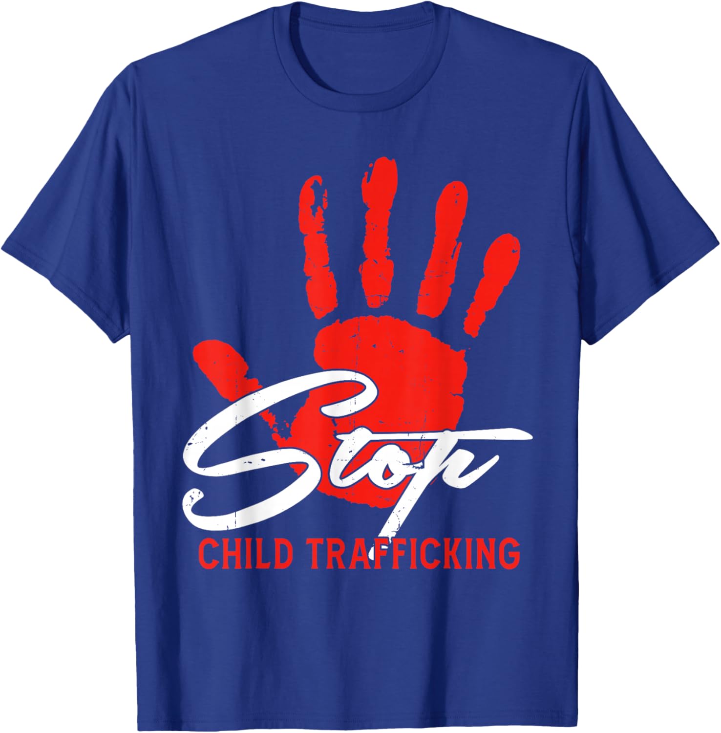Stop Child Trafficking Save The Kids Anti Modern Slavery T-Shirt - T-Shirt | Royal