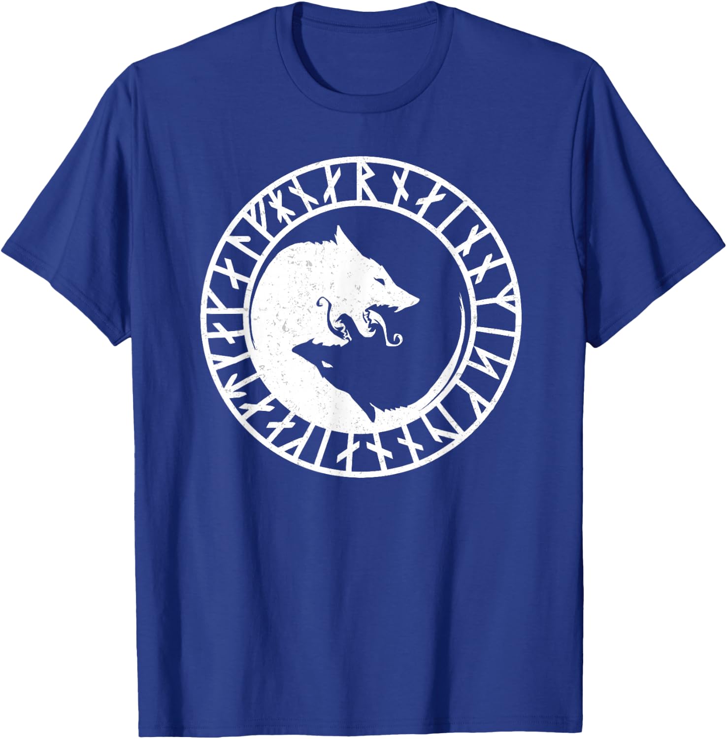 Fenrir Wolf of Odin Norse Nordic Mythology - Vikings Tatoos T-Shirt - T-Shirt | Royal