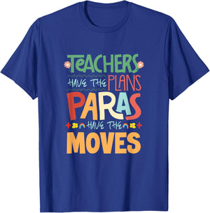 Paraeducator SPED Teacher Paraprofessional Paraeducator T-Shirt - T-Shirt | Royal