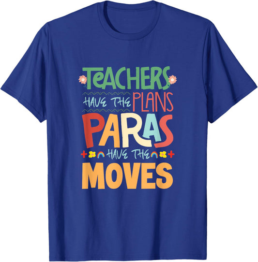 Paraeducator SPED Teacher Paraprofessional Paraeducator T-Shirt - T-Shirt | Royal