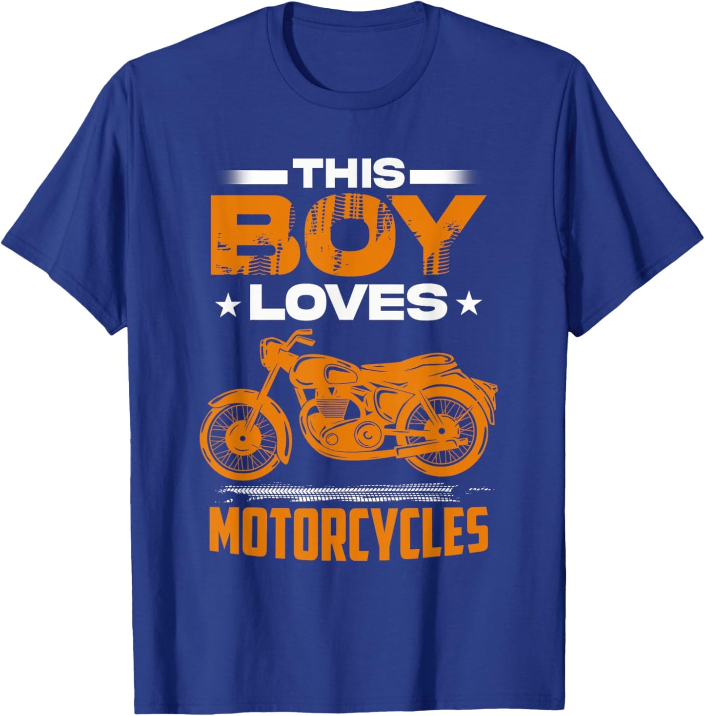 Kids Motorcycle Shirts For Boys Motor Bike Shirt For Kids T-Shirt - T-Shirt | Royal