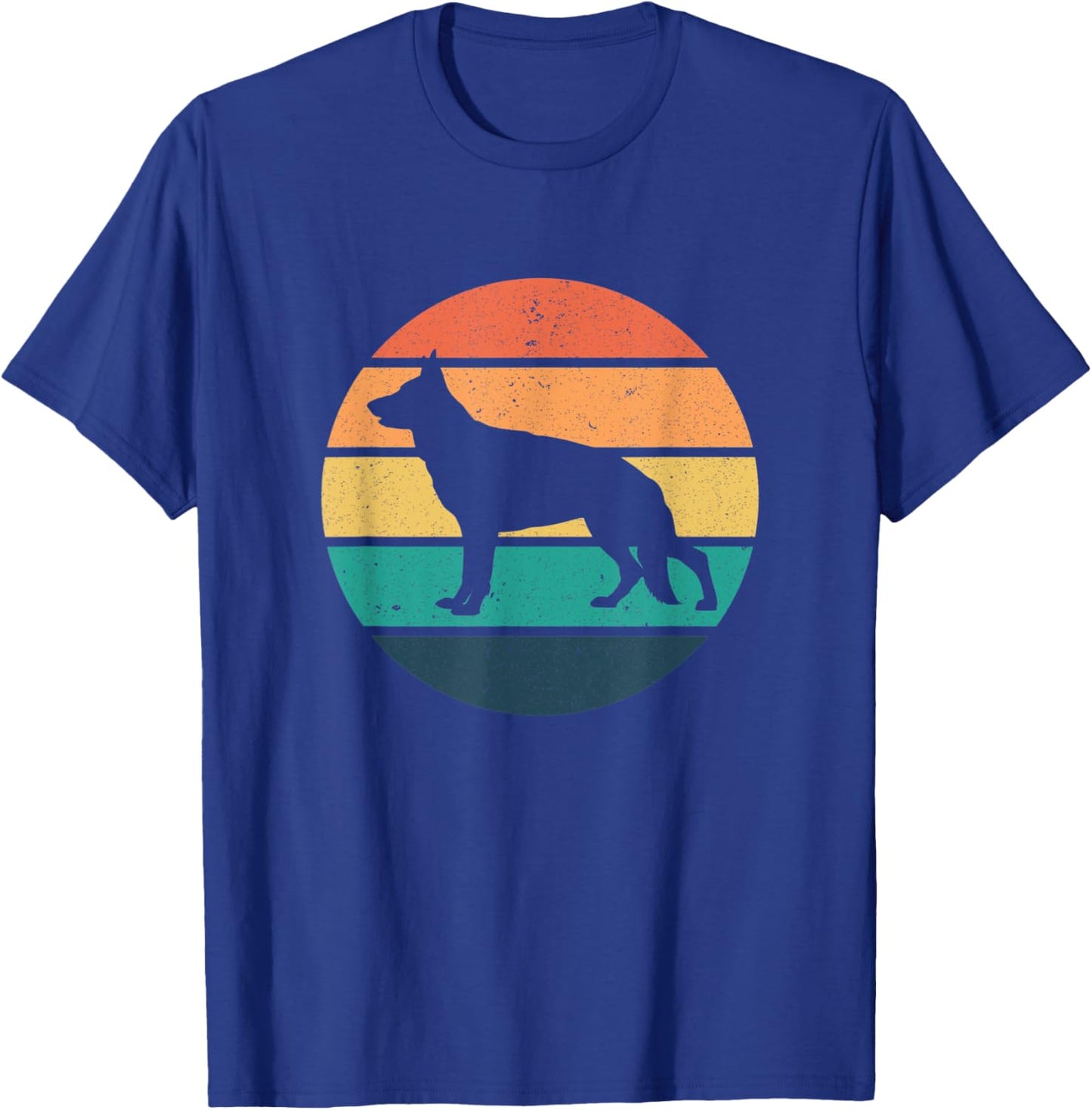 Shepherd Vintage Outfit Men Women Retro German Shepherd T-Shirt - T-Shirt | Royal