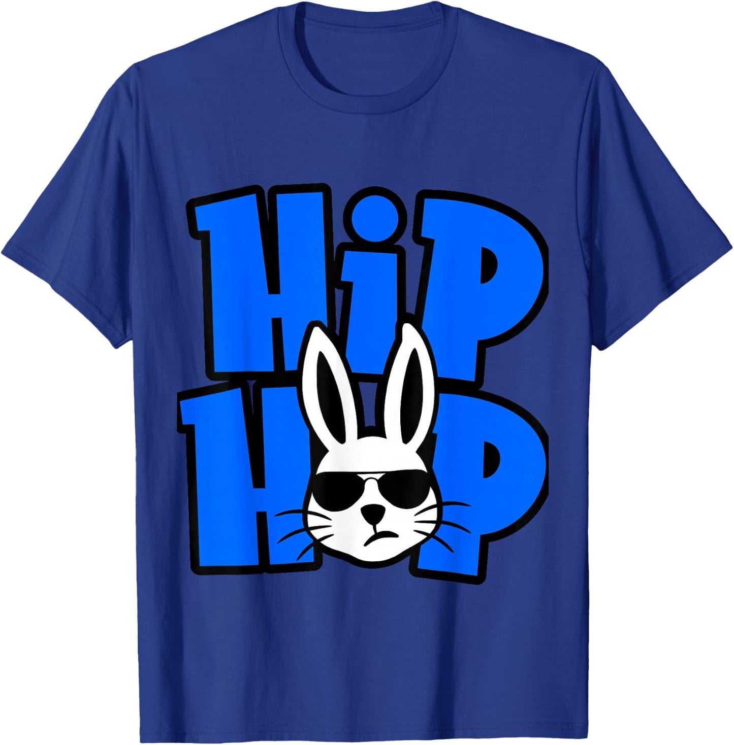 Hip Hop Bunny Funny Gift Easter Boys Girls Kids T-Shirt - T-Shirt | Royal