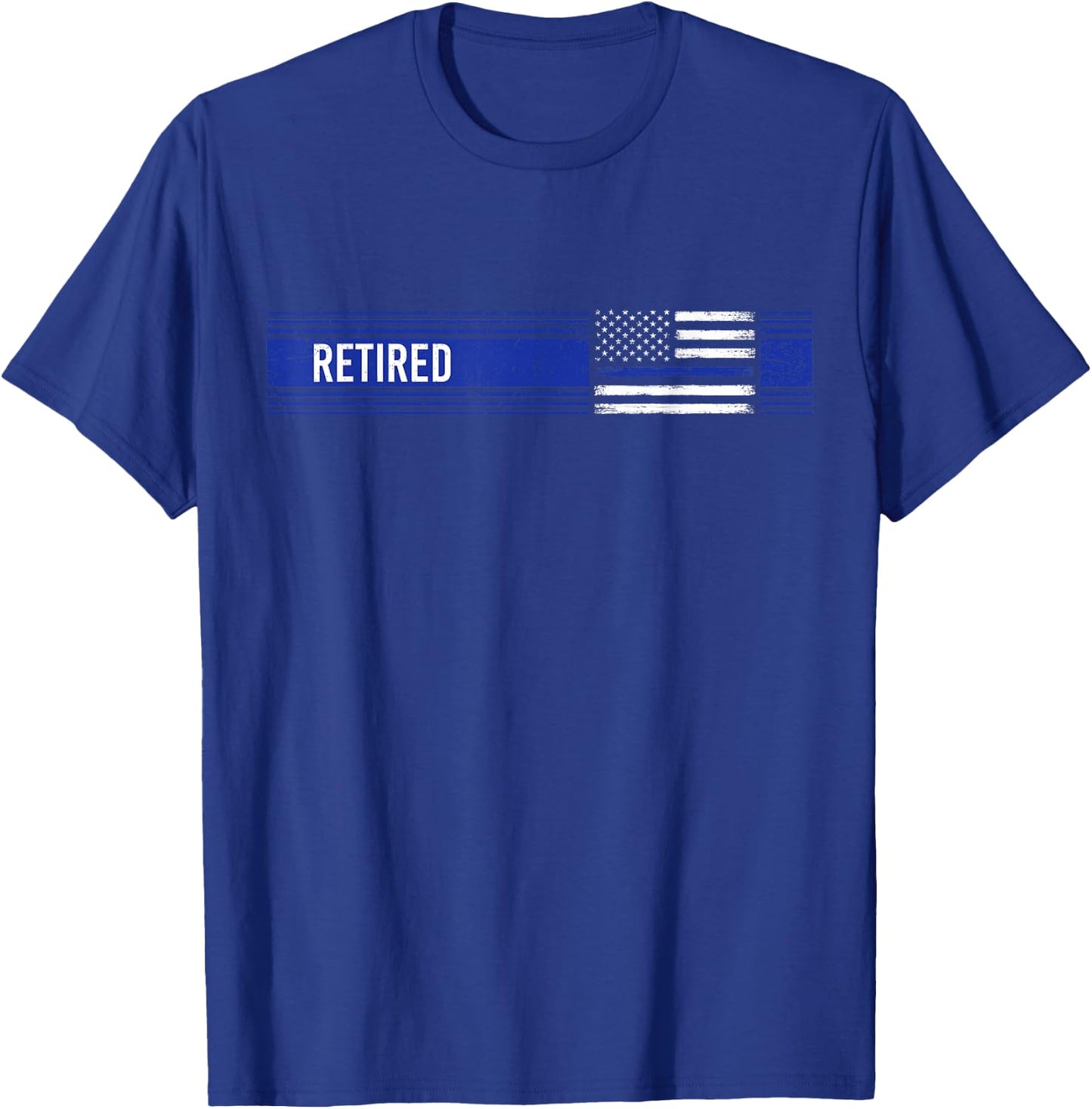 The Legend Has Retired Police Officer Retirement Police Flag T-Shirt - T-Shirt | Royal
