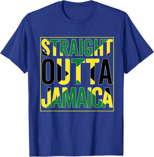Jamaica Flag Souvenir Jamaican Vintage Men Women Boy Girls T-Shirt - T-Shirt | Royal