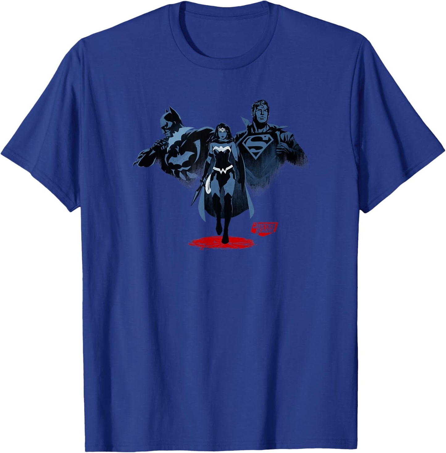 DC Comics Justice League The Big Three Superhero Group T-Shirt - T-Shirt | Royal