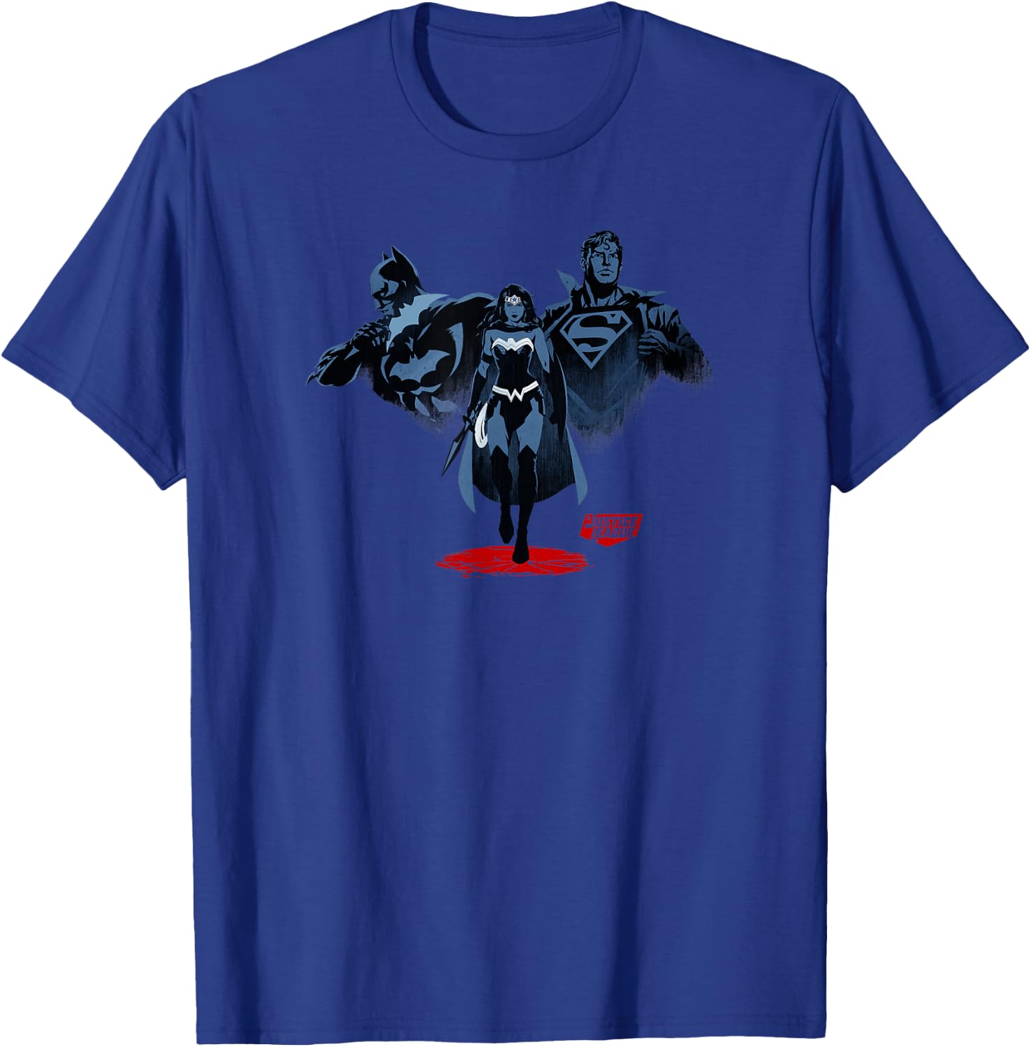DC Comics Justice League The Big Three Superhero Group T-Shirt - T-Shirt | Royal