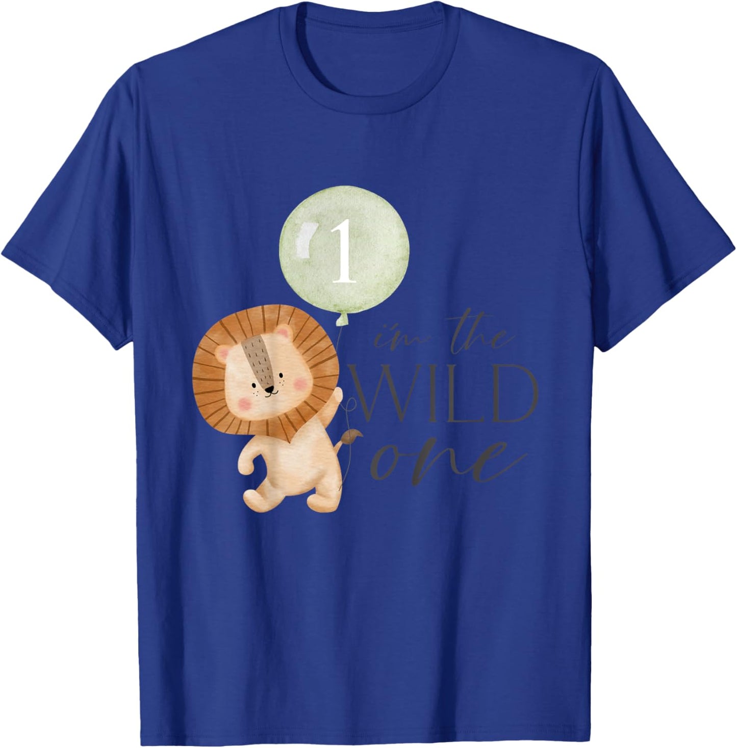Kids I'm The Wild One Matching Family 1st Birthday Lion Boy Girl T-Shirt - T-Shirt | Royal