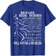 Beware I Ride Horses You Will Not Be A Problem, Funny Horse T-Shirt - T-Shirt | Royal
