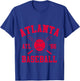 Atlanta Baseball | ATL Vintage Brave Retro T-Shirt - T-Shirt | Royal