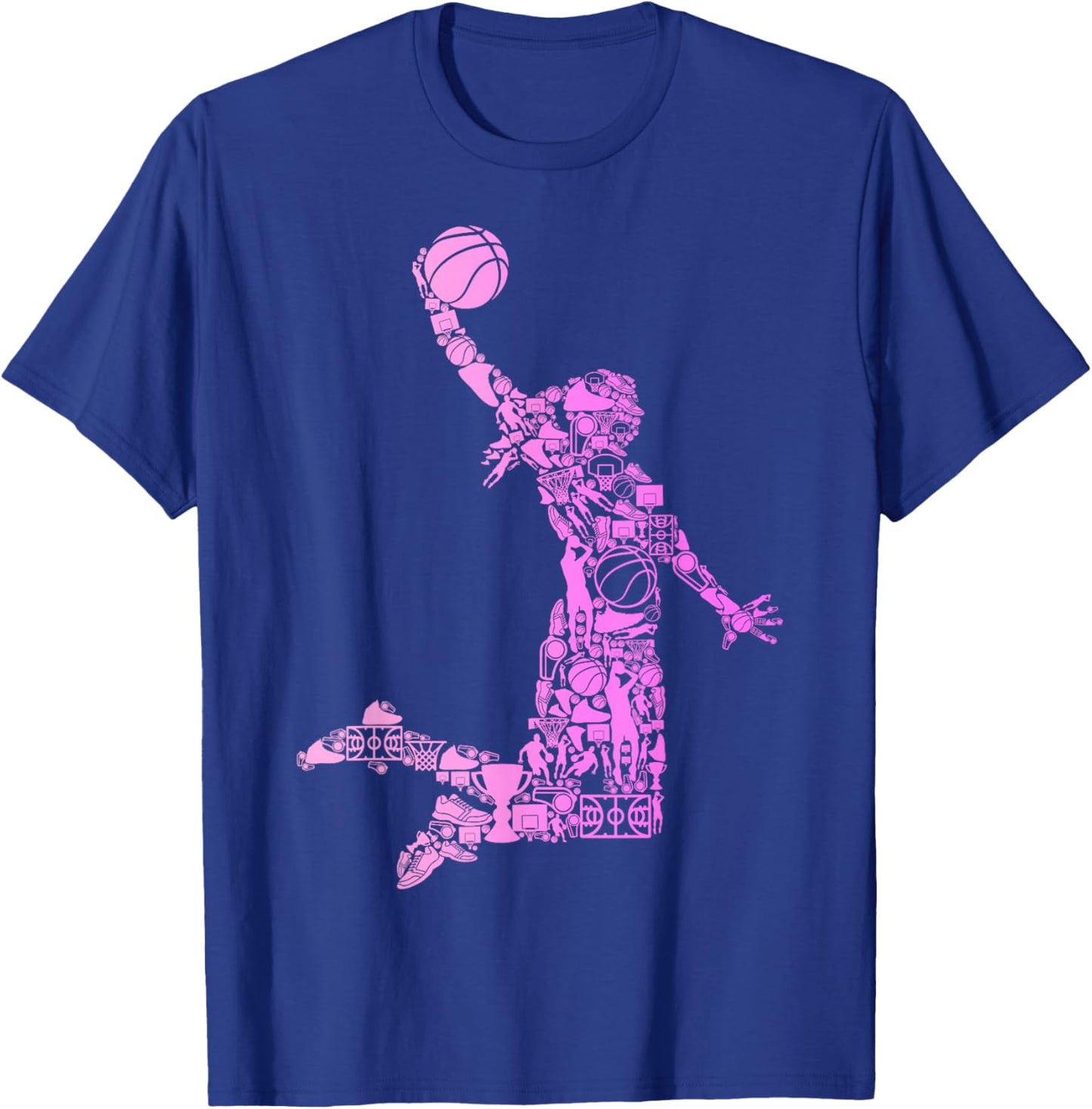 Basketball Girl Women Kids T-Shirt - T-Shirt | Royal