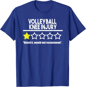 Knee Injury Essential for Volleyball Player Get Well Soon T-Shirt - T-Shirt | Royal