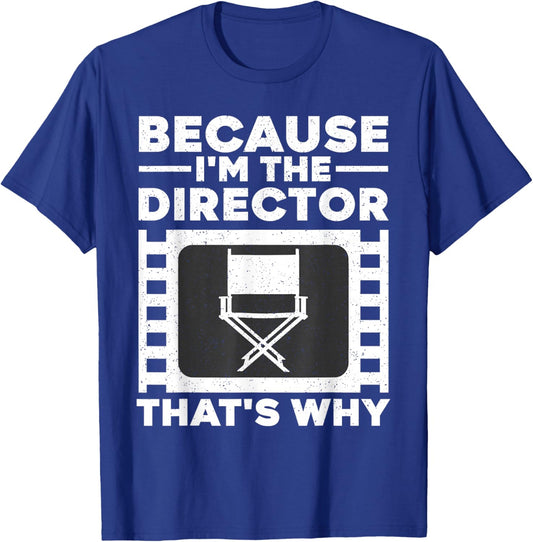 Funny Movie Director Women Filmmaker Film Producer T-Shirt - T-Shirt | Royal