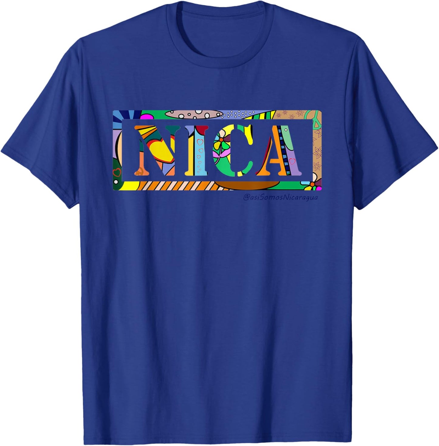 Nica Art, Asi Somos Nicaragua T-Shirt - T-Shirt | Royal