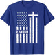 Happy Independence Day Christian American Flag USA Faith Kids Men T-Shirt - T-Shirt | Royal