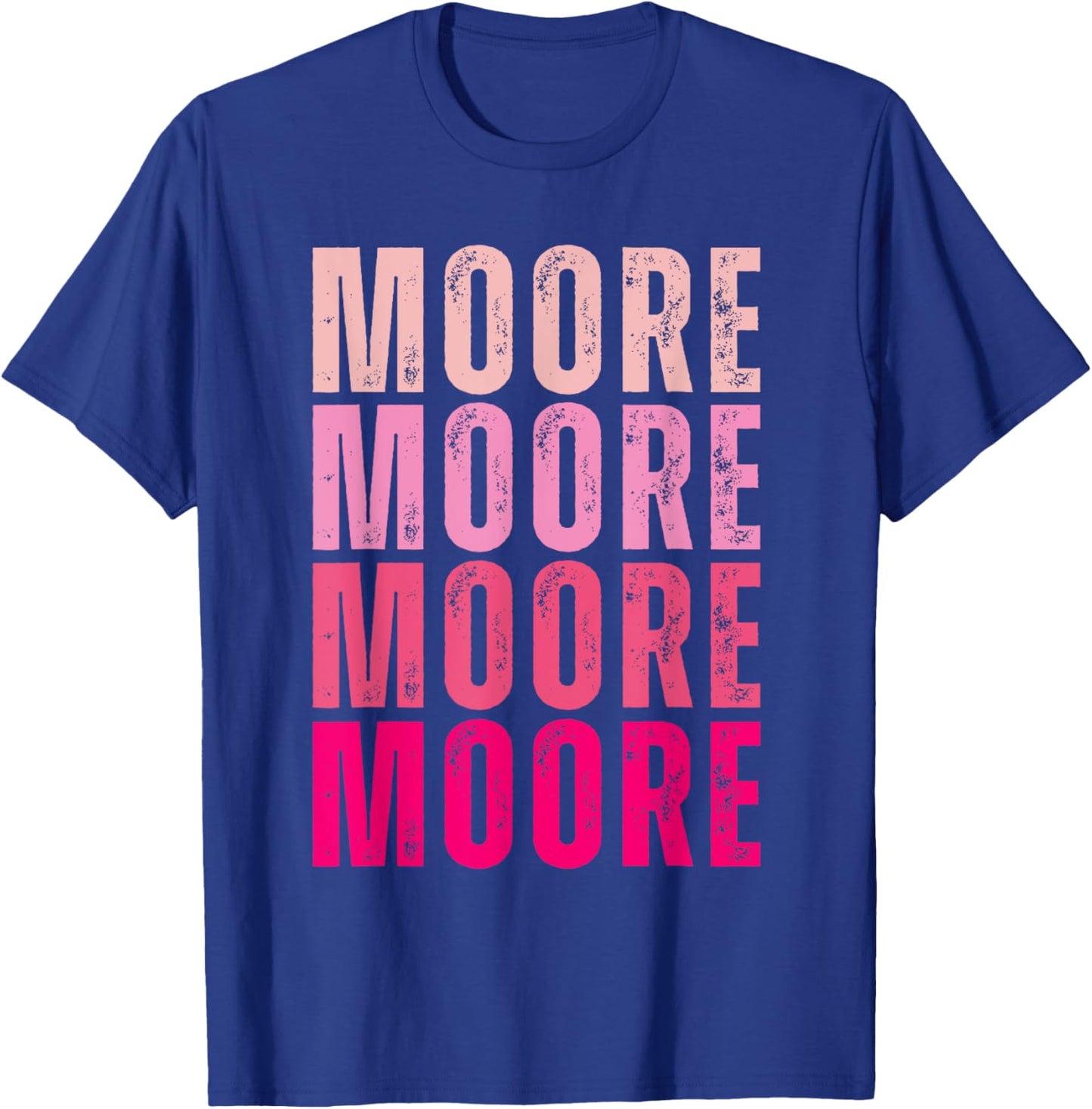 Moore Personalized Name I Love Moore Vintage T-Shirt - T-Shirt | Royal